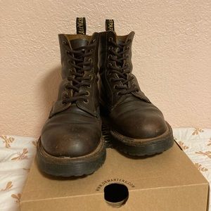 Dr. Martens brown boots